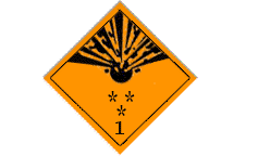 Знак опасности: Взрывчатые вещества