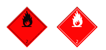 Знак опасности: Газы (сжатые, сжиженные, растворённые)