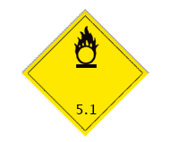 Знак опасности: Окисляющие вещества и органические пероксиды