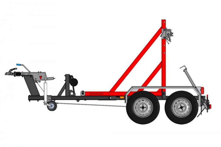 Чертеж: Кабельный транспортер на прицепе (КТ2)