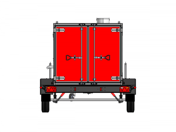 Чертеж: Теплогенератор непрямого нагрева на прицепе TG-230L (УМП-200)