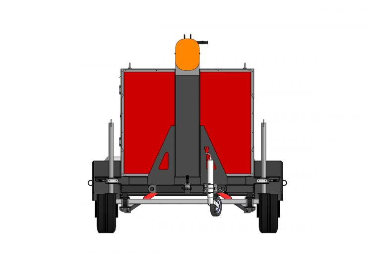 Чертеж: Мачта освещения на автомобильном прицепе