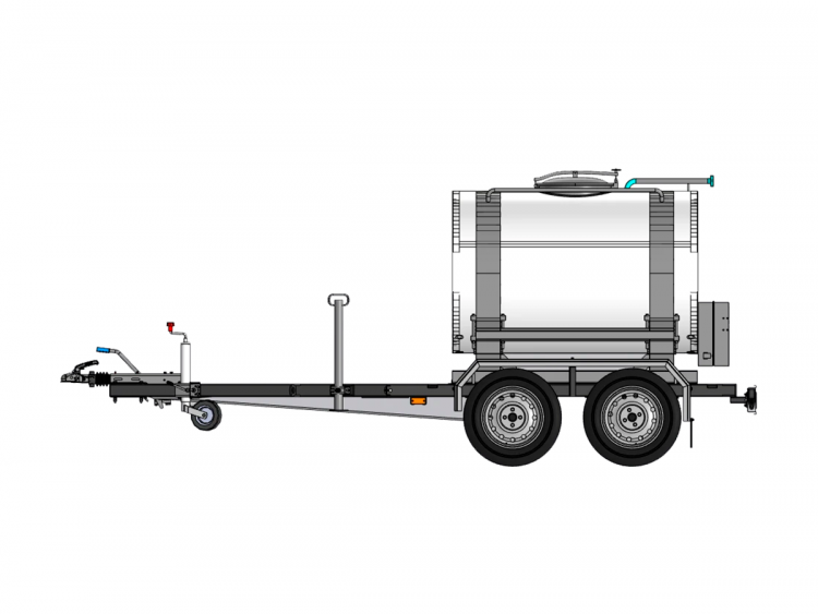 Чертеж: Прицеп-цистерна для пищевых жидкостей (1200 л)