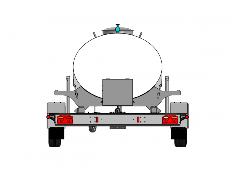 Чертеж: Прицеп-цистерна для пищевых жидкостей (1200 л)