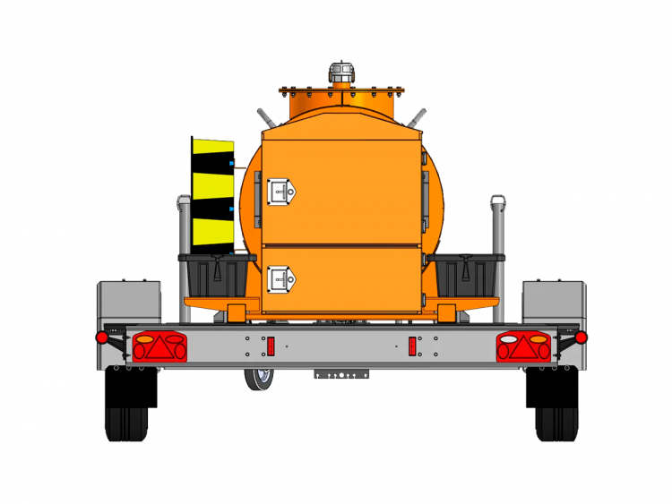 Чертеж: Прицеп-цистерна для перевозки и раздачи дизельного топлива (950 л)