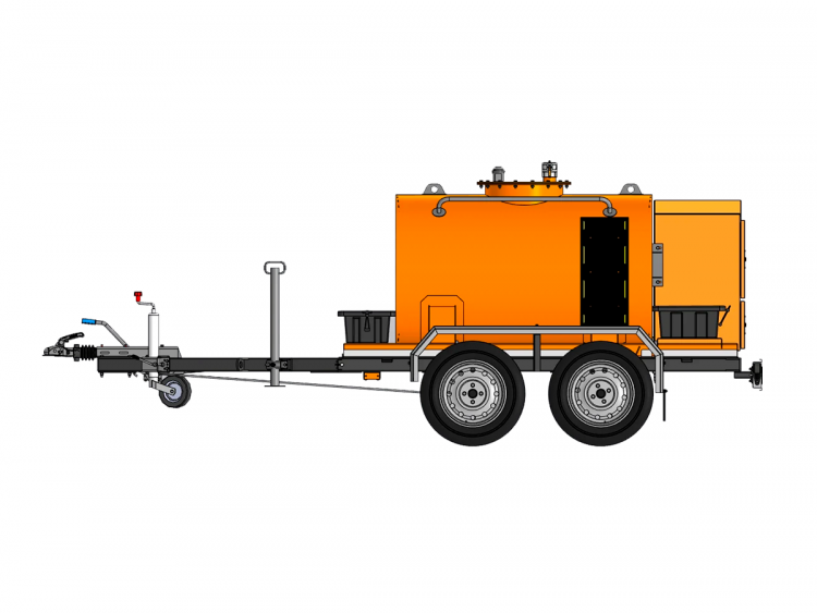 Чертеж: Прицеп-цистерна для перевозки и раздачи дизельного топлива (950 л)