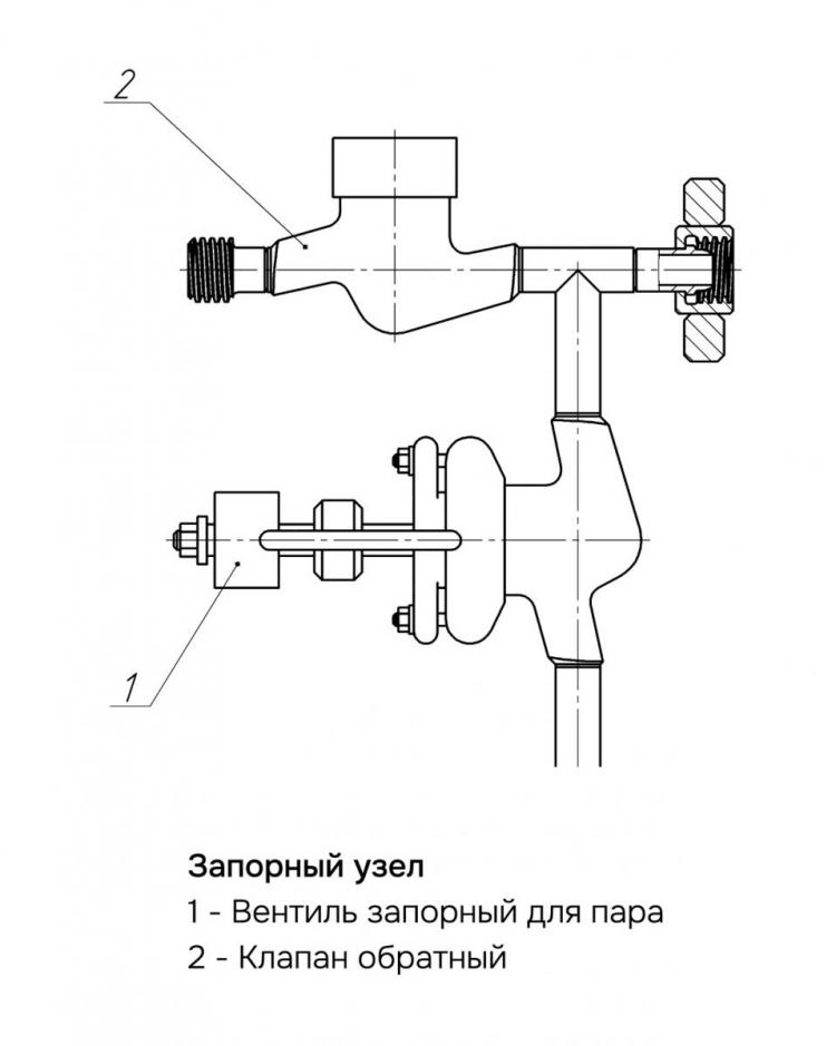 Запорный узел ППУА Камаз 43118-48 (насос 2,3 ПТ)