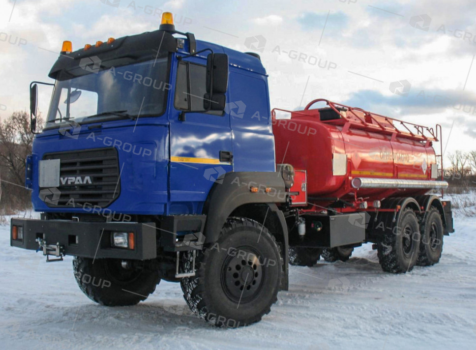 Автотопливозаправщик АТЗ-12/2 (2 секции) на шасси УРАЛ 4320-80