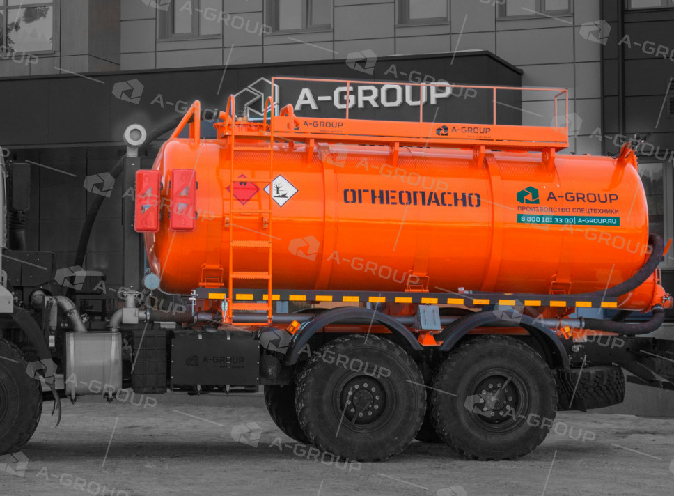 Навесное оборудование АКН-10 (КО-505, доп горловина, тех люк, подогрев слива) для шасси УРАЛ/КАМАЗ