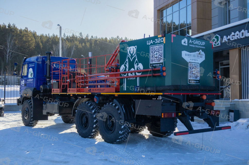 Цементировочный агрегат ЦА-320 на шасси Урал 4320-82