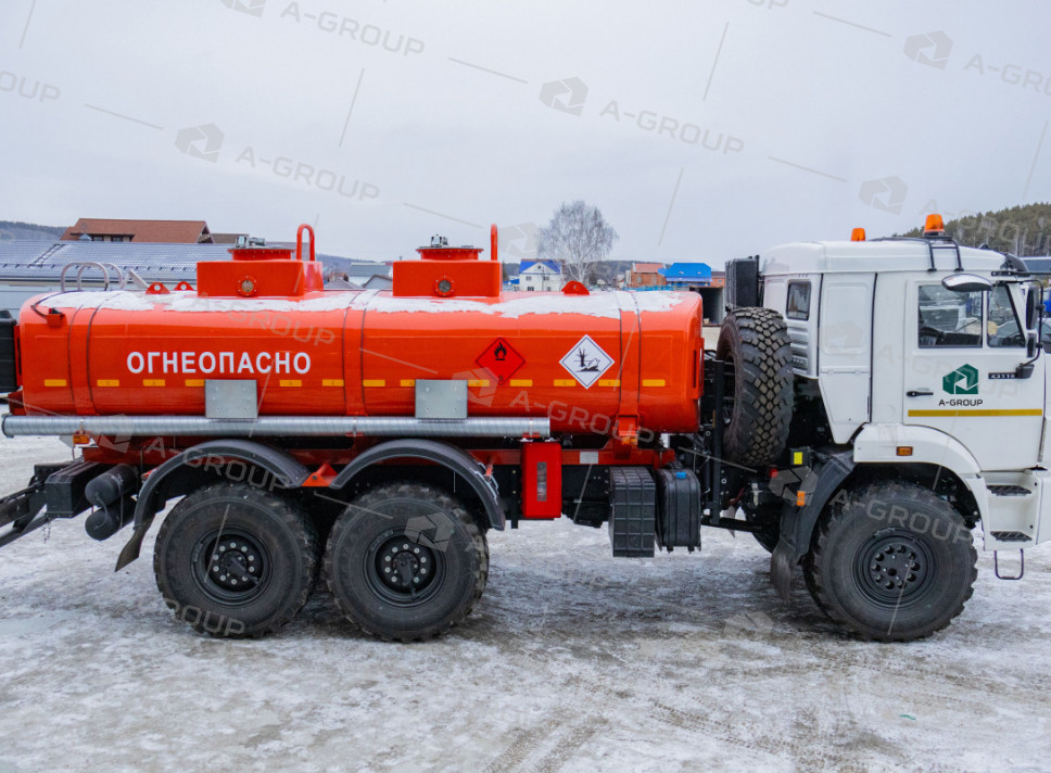 Автотопливозаправщик АТЗ-12/2 (2 секции) на шасси Камаз 43118-50