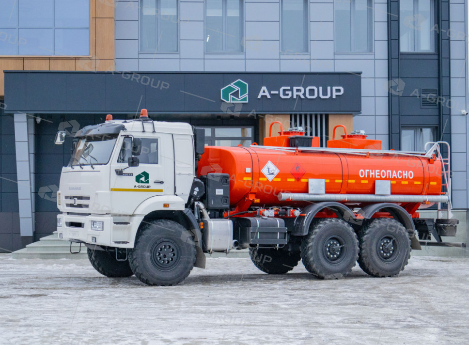 Автотопливозаправщик АТЗ-12/2 (2 секции) на шасси Камаз 43118-50