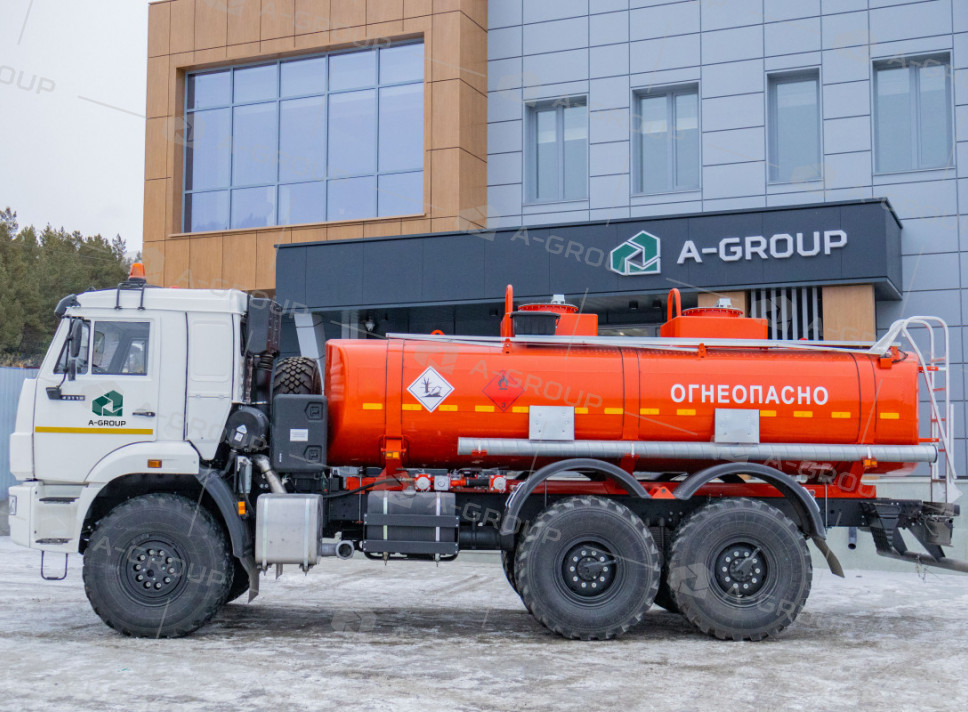 Бензовоз АЦ-12/2 (2 секции) на шасси Камаз 43118-50