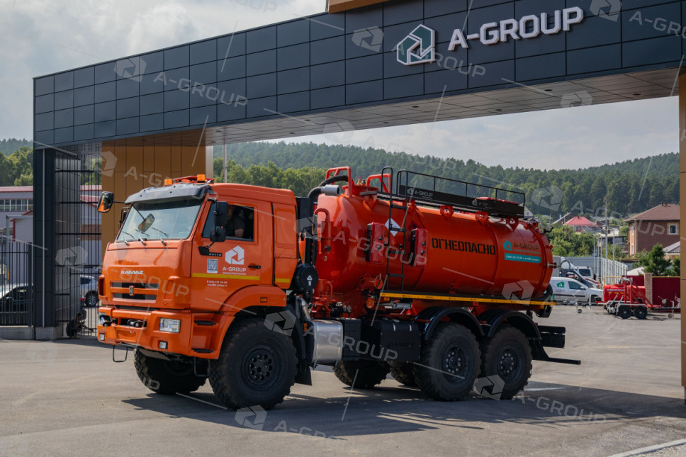 АКН-10 ОД на шасси Камаз 43118-50 (спальное место)  (КО-505, доп горловина, подогрев слива)