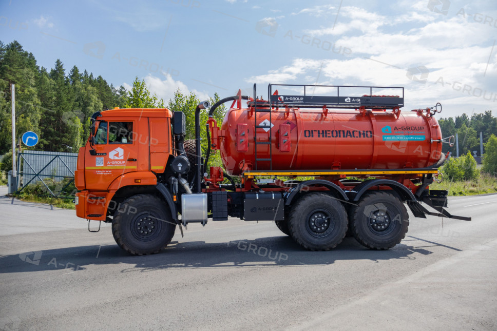 АКН-10 ОД на шасси Камаз 43118-50 (спальное место)  (КО-505, доп горловина, подогрев слива)