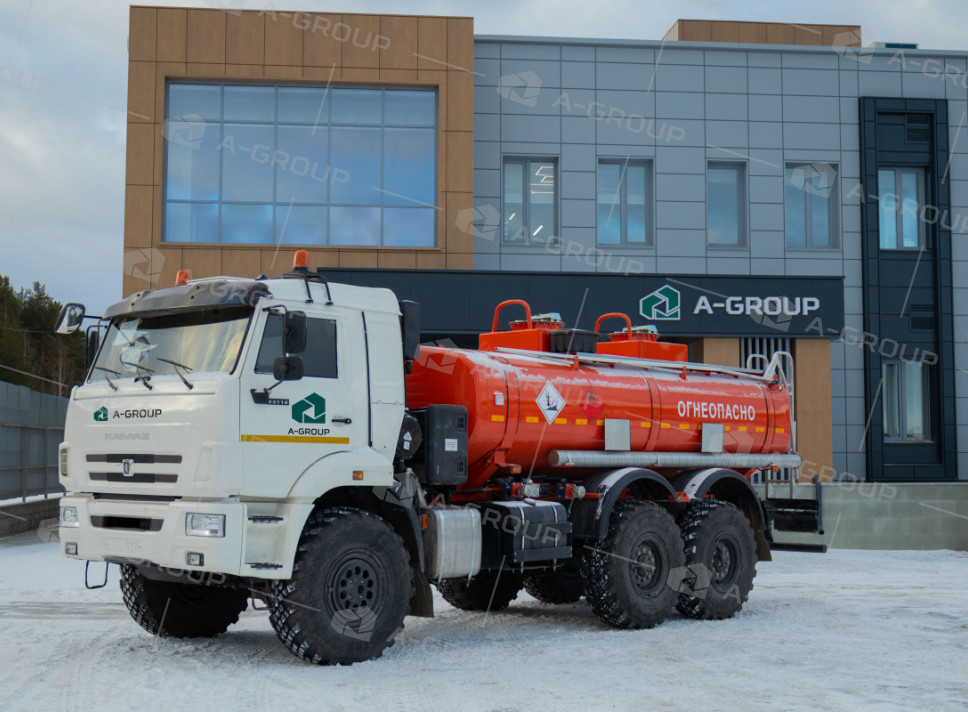 Автотопливозаправщик АТЗ-11/2 (2 секции) на шасси Камаз 43118-50