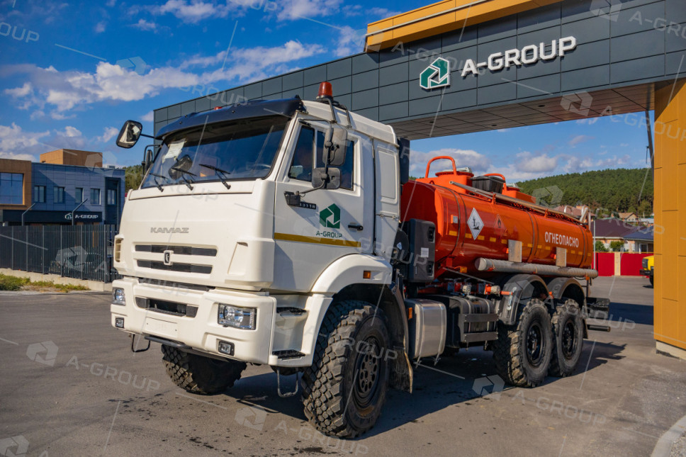 Автотопливозаправщик АТЗ-11/2 (2 секции) на шасси Камаз 43118-50