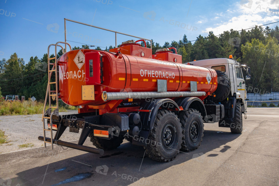 Автотопливозаправщик АТЗ-11/2 (2 секции) на шасси Камаз 43118-50