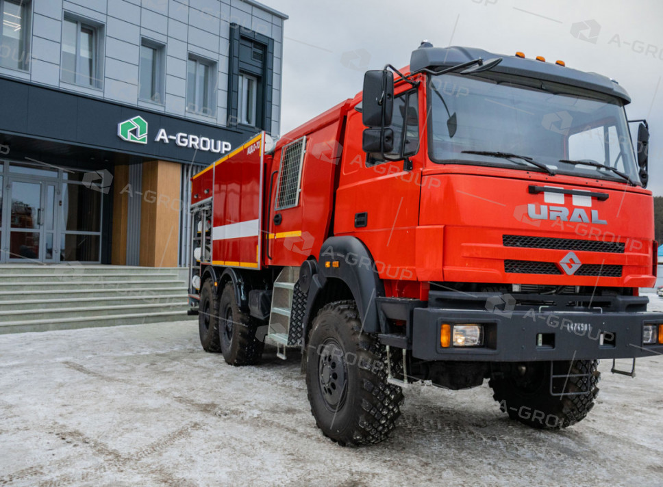 Автоцистерна пожарная АЦ 8,0-70 на шасси Урал С35510 (6х4)