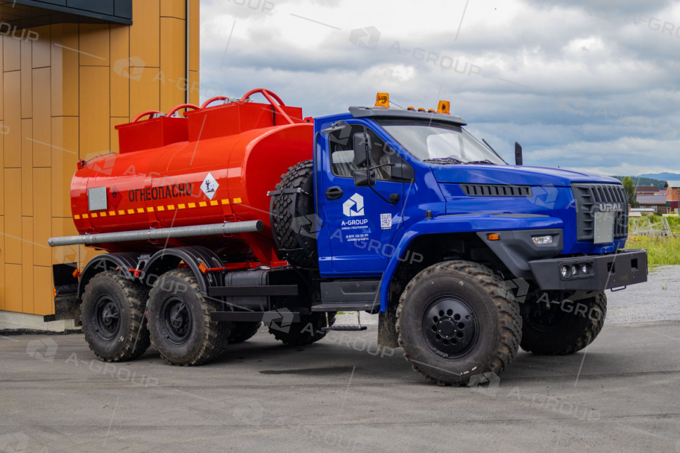 Автотопливозаправщик АТЗ-10/2 (2 секции) на шасси УРАЛ NEXT 5557-72