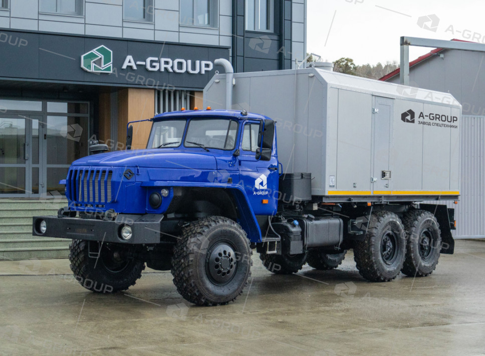 ППУА 1600/100 на шасси УРАЛ 4320-60 (насос 1,1 ПТ) 
