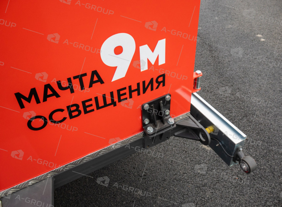 Мачта освещения на автомобильном прицепе