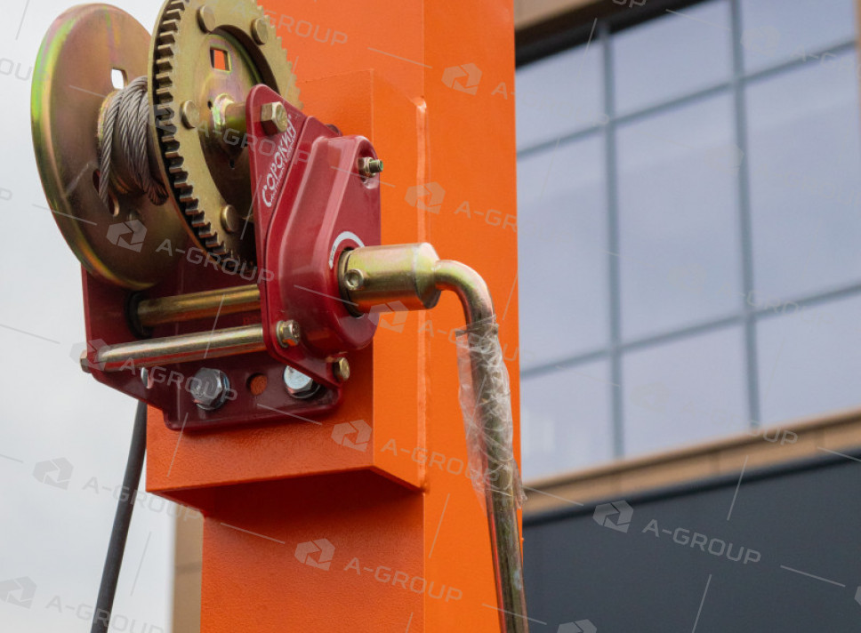 Мачта освещения на автомобильном прицепе