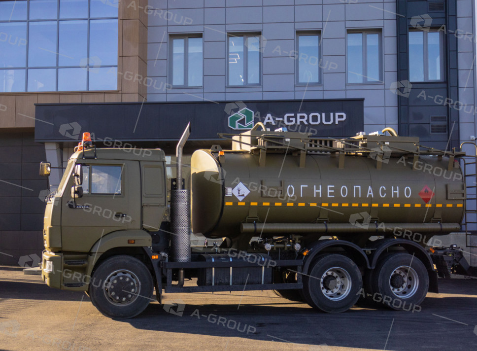 Автоцистерна нефтепромысловая АЦН-15 на шасси Камаз 65115 (2 секции)