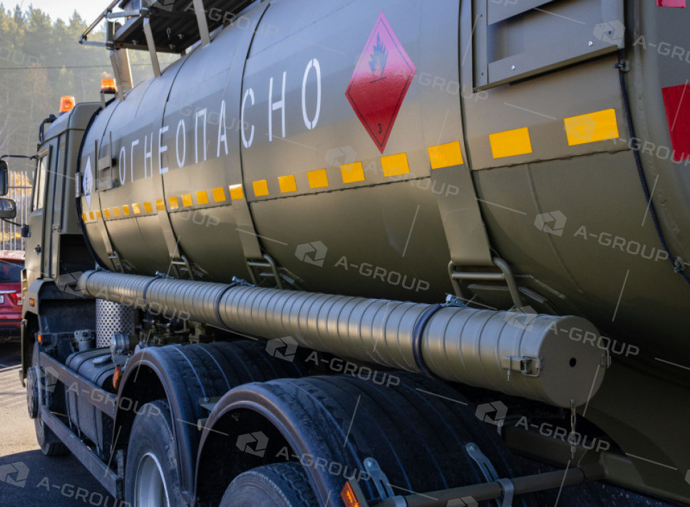 Автоцистерна нефтепромысловая АЦН-15 на шасси Камаз 65115 (2 секции)