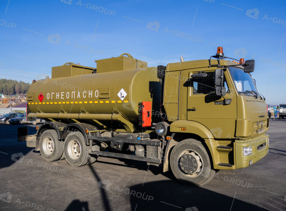 Автоцистерна нефтепромысловая АЦН-15 на шасси Камаз 65115 (2 секции)
