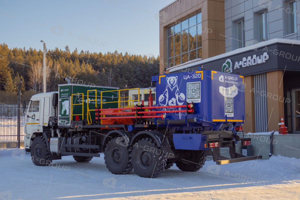 Цементировочный агрегат СИН-35 с парогенераторной установкой на шасси Камаз 43118-48