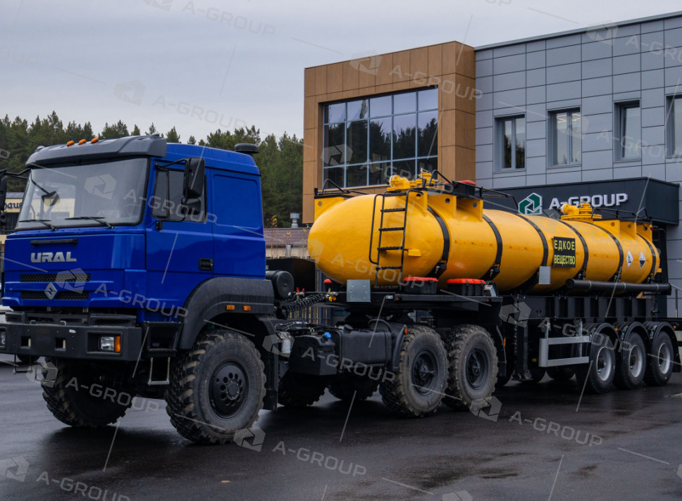 Полуприцеп-цистерна кислотовоз (ППЦК-20 со стеклопластиковой емкостью V=20 м3)