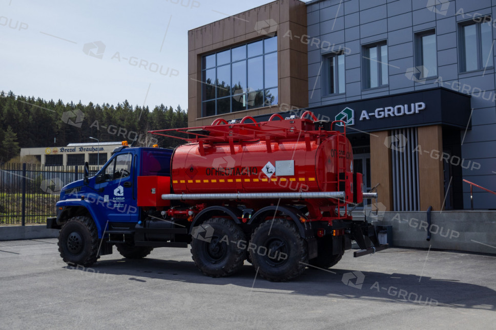 Автотопливозаправщик АТЗ-10/2 (2 секции) на шасси УРАЛ NEXT 5557-72