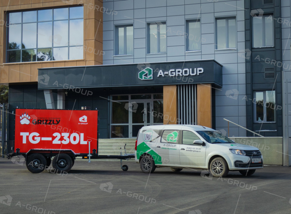 Теплогенератор непрямого нагрева на прицепе TG-230L