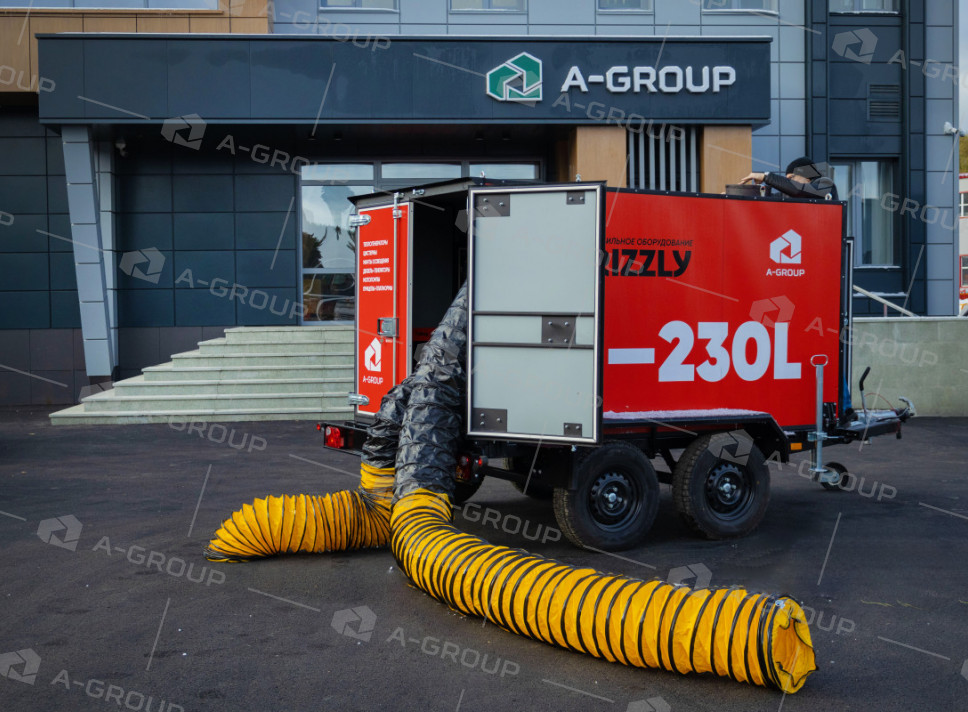 Теплогенератор непрямого нагрева на прицепе TG-230L