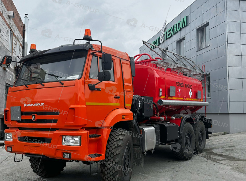 Автотопливозаправщик АТЗ-12/2 (2 секции) на шасси Камаз 43118-50