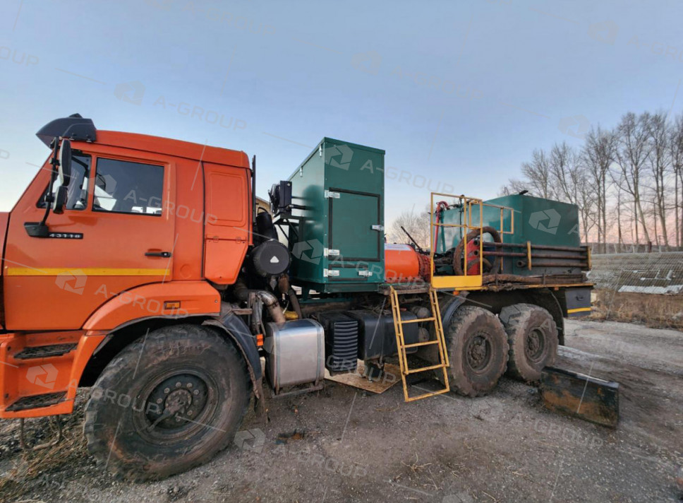 Цементировочный агрегат СИН-35 с парогенераторной установкой на шасси Камаз 43118-48