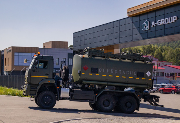 Автоцистерна нефтепромысловая АЦН-19 на шасси Камаз 65115 (2 секции)
