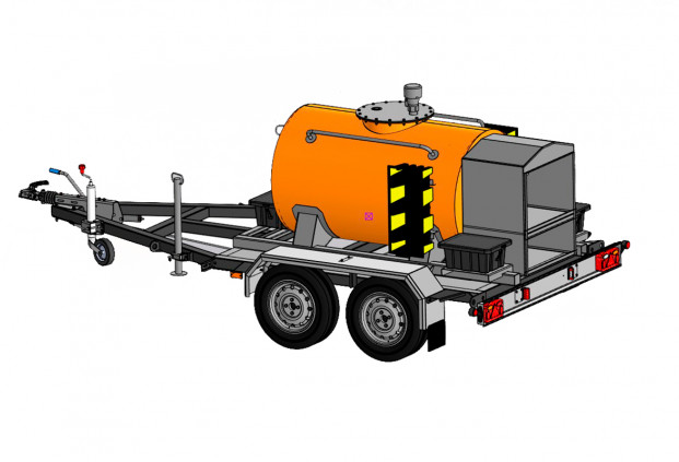 Прицеп-цистерна для перевозки и раздачи дизельного топлива (950 л)