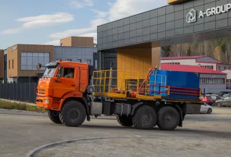 Цементировочный агрегат ЦА на шасси Камаз 43118-50 (плунжерный насос)